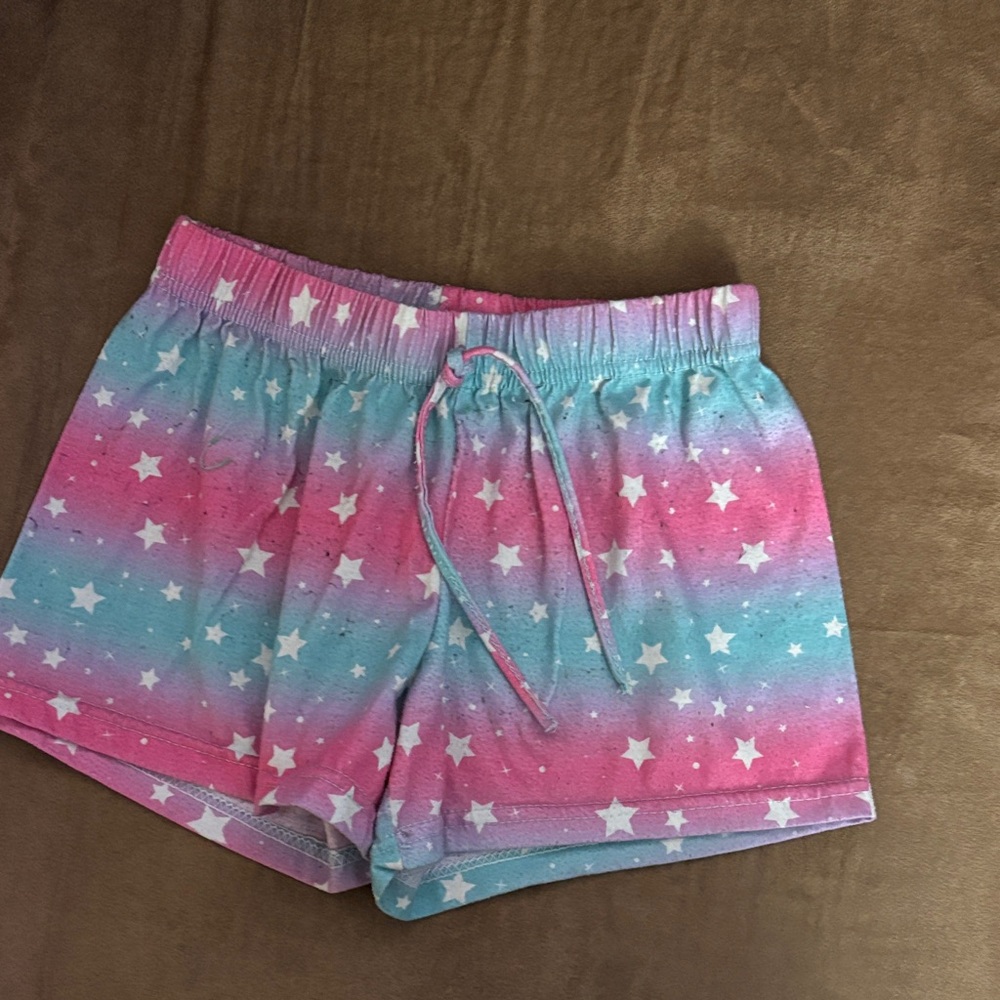 Kids' Starry Pink and Blue Pajama Bottoms